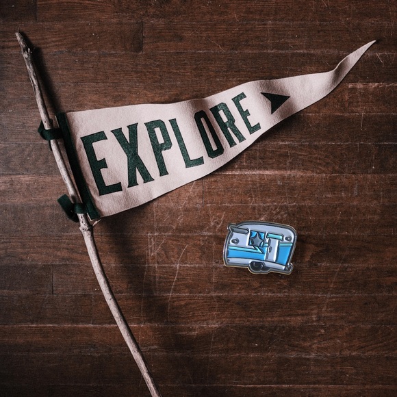 Holiday Camper Enamel Pin | Camping til Christmas - Picture 2 of 12